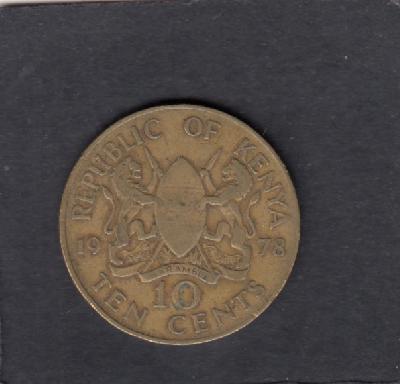 Beschrijving: 10 Cent KENYATTA 